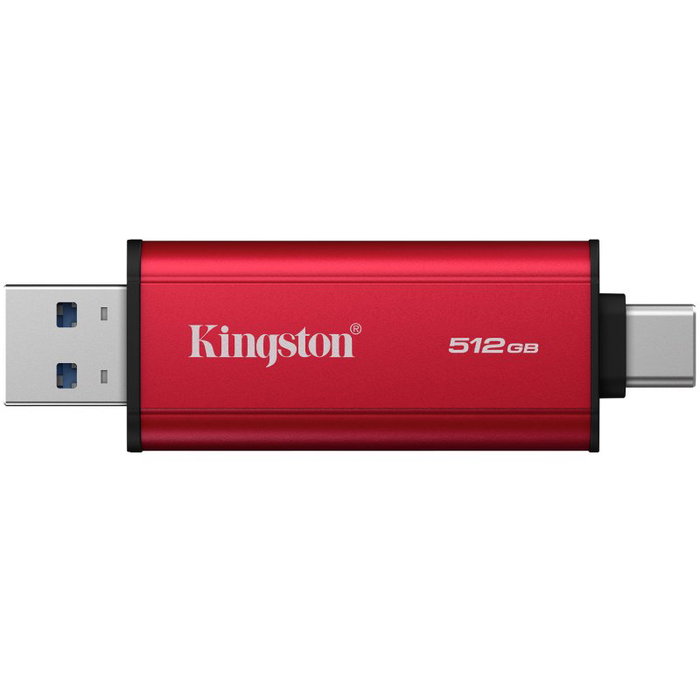 Kingston Dual Portable SSD 512GB Rojo, Negro Kingston Dual Portable SSD 512GB Rojo, Negro